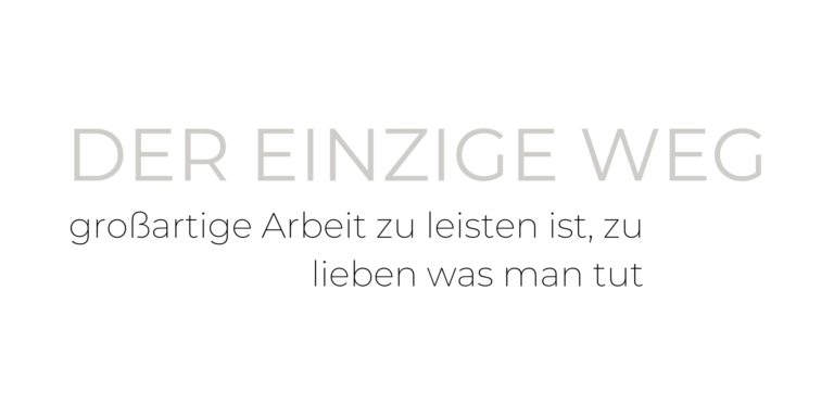 Der einzige Weg